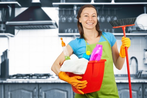 Detailed kitchen and bathroom cleaning in a Battersea property